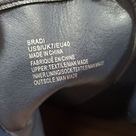 Strapped Botties in Navy Blue, size 9 - Picture 6 of 6